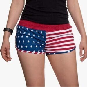 World Calhound NWT Patriotic American Flag Swim Shorts Size Small